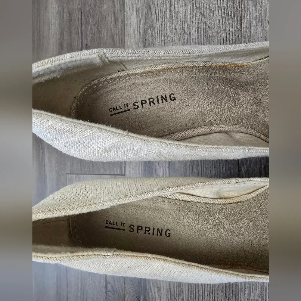 Call It Spring Canvas Espadrilles Wedge Platform Size 7.5
